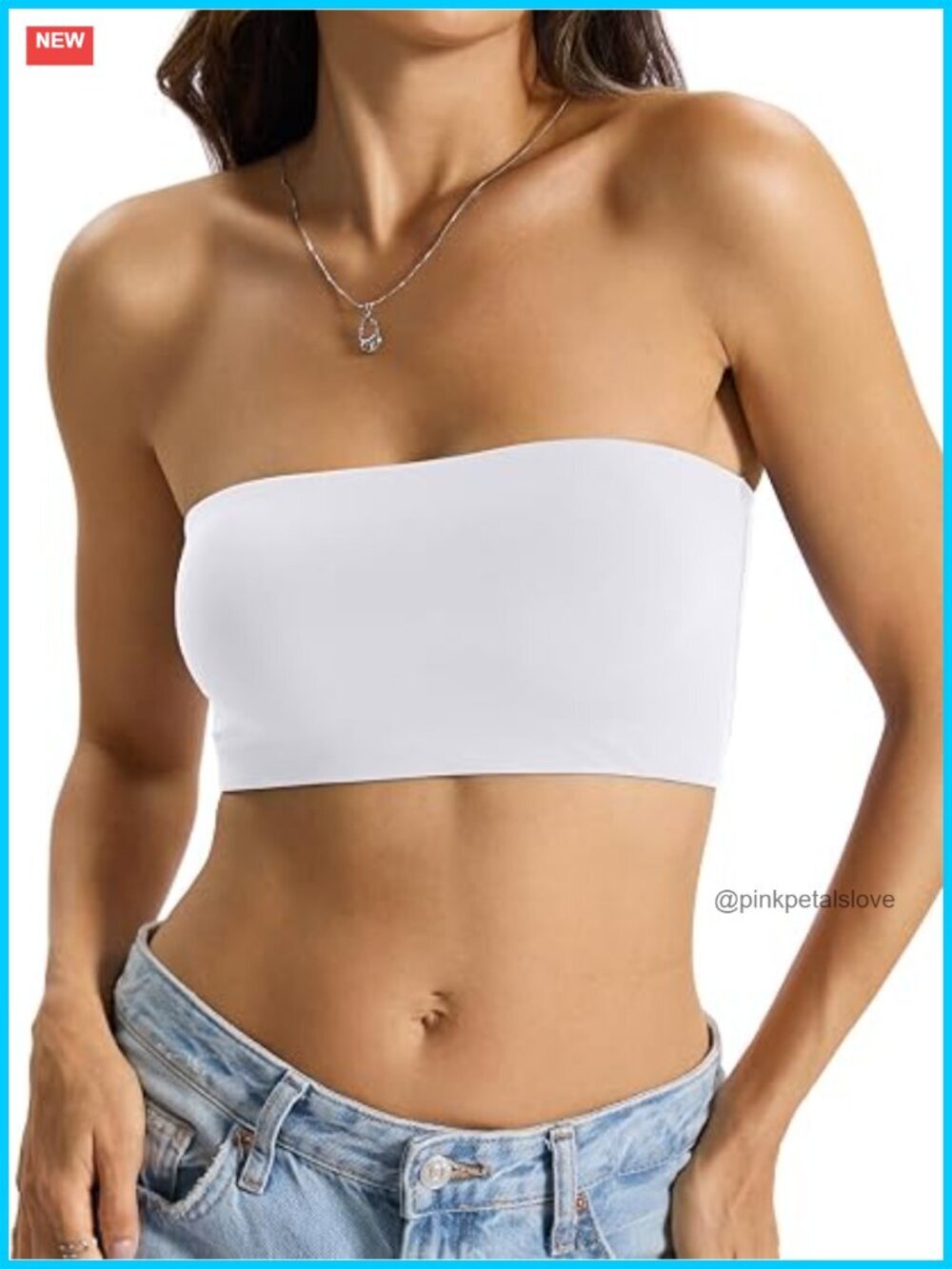 Double Lined Tube Top Crop Tank Strapless Bandeau Going Out Top